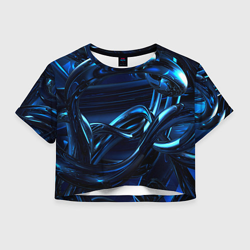 Женский топ Фрактальный узор волны / 3D-принт – фото 1