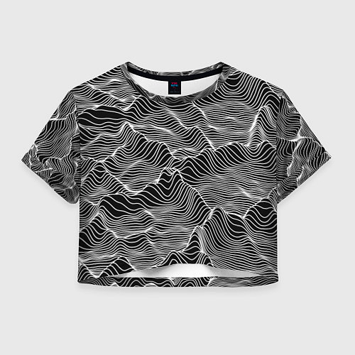 Женский топ Авангардный растровый паттерн / 3D-принт – фото 1