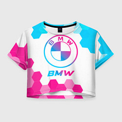 Женский топ BMW neon gradient style