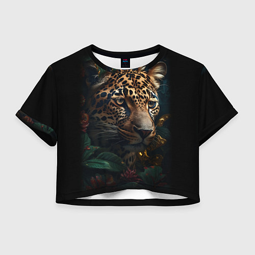 Женский топ Леопард фотореализм / 3D-принт – фото 1