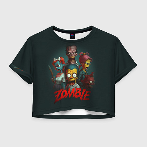 Женский топ Zombie simpsons / 3D-принт – фото 1