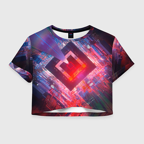 Женский топ Цифровые стены и лифт / 3D-принт – фото 1