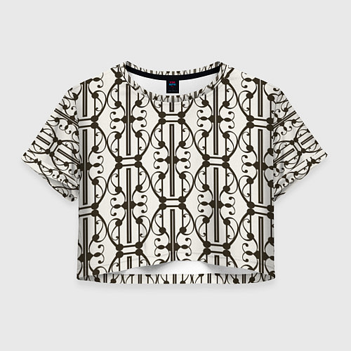 Женский топ Ветвистый паттерн / 3D-принт – фото 1