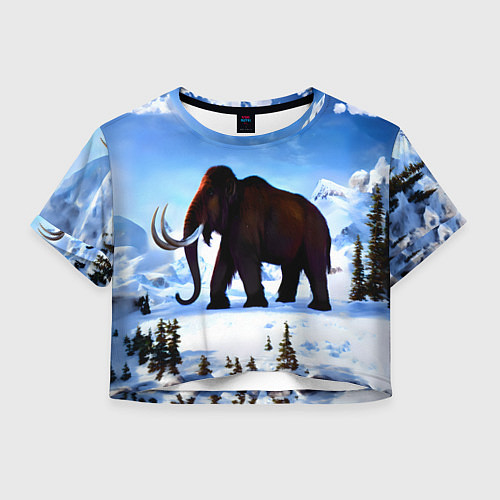 Женский топ Мамонт ледникового периода / 3D-принт – фото 1