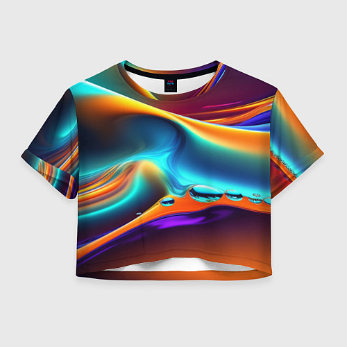 Женский топ Абстракция - жидкость / 3D-принт – фото 1