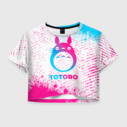 Женский топ Totoro neon gradient style