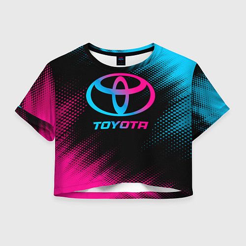 Женский топ Toyota - neon gradient / 3D-принт – фото 1