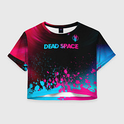 Женский топ Dead Space - neon gradient: символ сверху