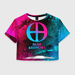 Женский топ Blue Exorcist - neon gradient