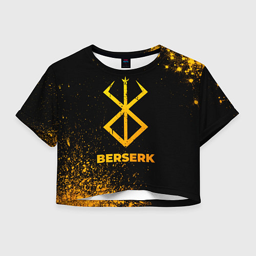 Женский топ Berserk - gold gradient / 3D-принт – фото 1