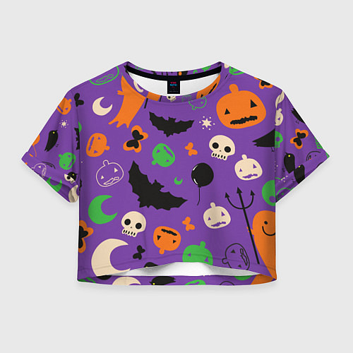 Женский топ Halloween style / 3D-принт – фото 1