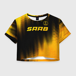 Женский топ Saab - gold gradient: символ сверху