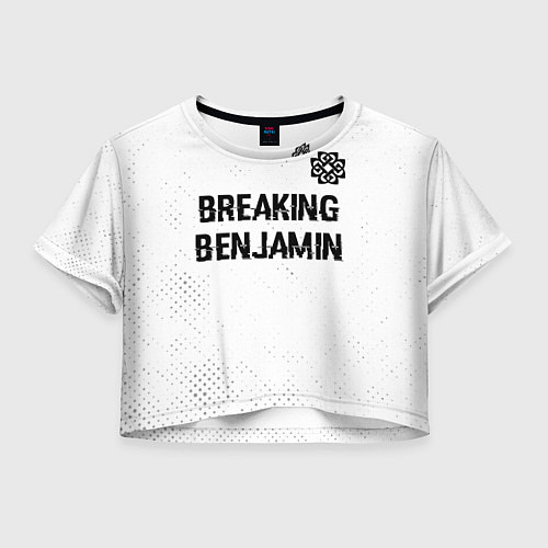 Женский топ Breaking Benjamin glitch на светлом фоне: символ с / 3D-принт – фото 1