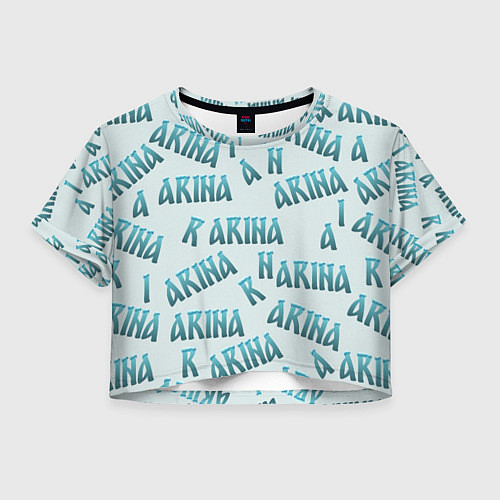 Женский топ Арина - текст паттерн / 3D-принт – фото 1