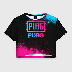 Женский топ PUBG - neon gradient