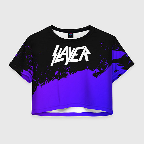 Женский топ Slayer purple grunge / 3D-принт – фото 1