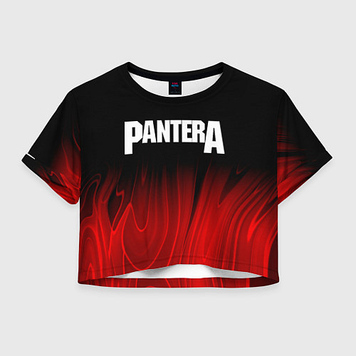 Женский топ Pantera red plasma / 3D-принт – фото 1