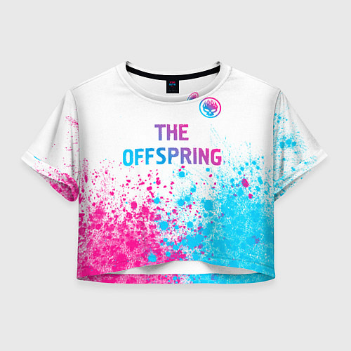Женский топ The Offspring neon gradient style: символ сверху / 3D-принт – фото 1