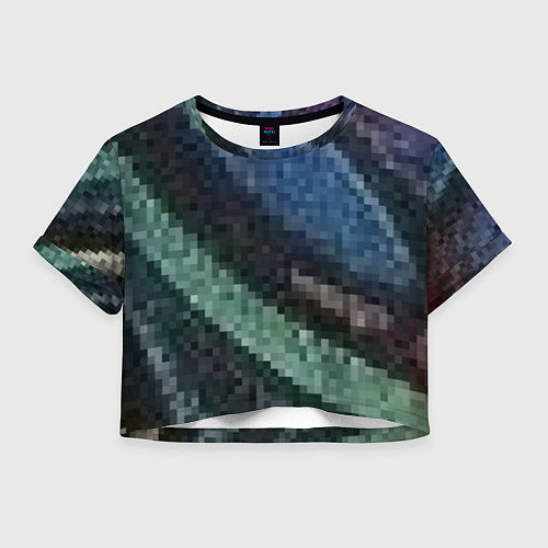 Женский топ Пиксельный узор / 3D-принт – фото 1