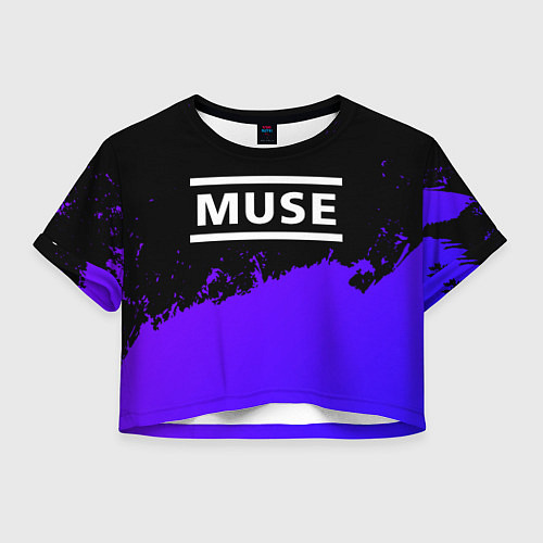 Женский топ Muse purple grunge / 3D-принт – фото 1