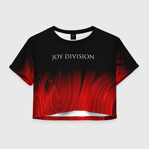Женский топ Joy Division red plasma / 3D-принт – фото 1