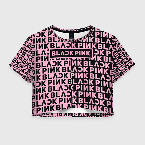 Женский топ Blackpink - pink text / 3D-принт – фото 1