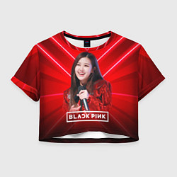 Женский топ Rose Blackpink red