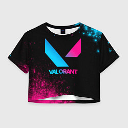 Женский топ Valorant - neon gradient
