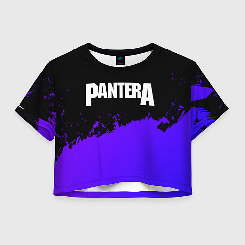 Женский топ Pantera purple grunge / 3D-принт – фото 1