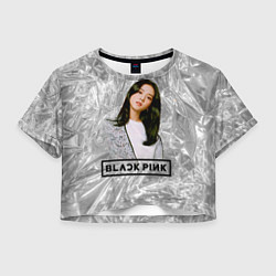 Футболка 3D укороченная женская Jisoo BlackPink, цвет: 3D-принт