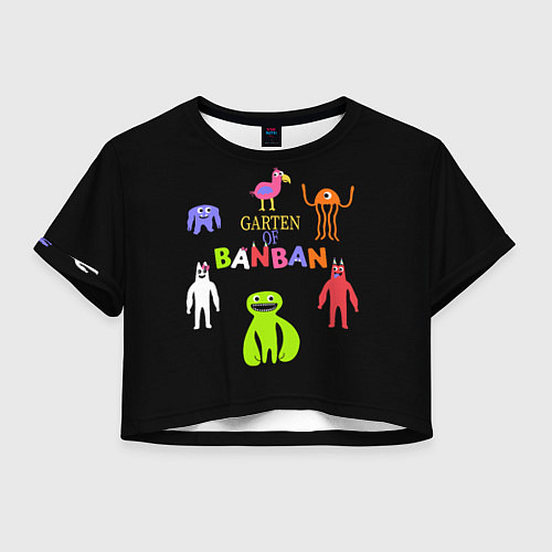 Женский топ Детский сад Банбана персонажи / 3D-принт – фото 1