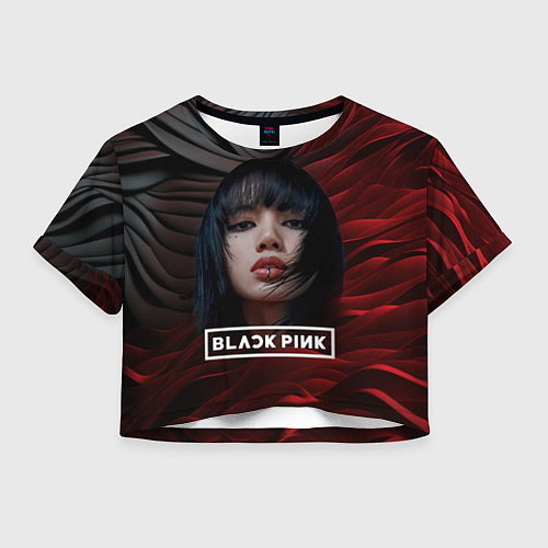 Женский топ Blackpink red and black / 3D-принт – фото 1