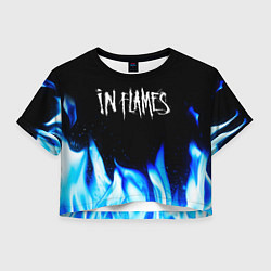 Женский топ In Flames blue fire