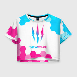 Женский топ The Witcher neon gradient style