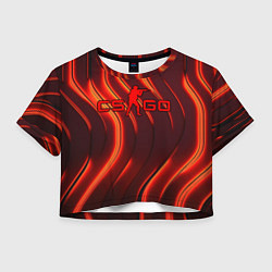 Женский топ CS GO red neon