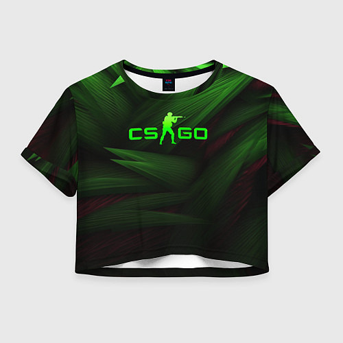 Женский топ CS GO green logo / 3D-принт – фото 1