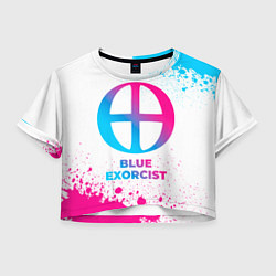 Женский топ Blue Exorcist neon gradient style