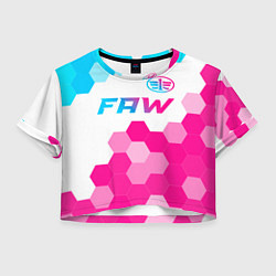 Женский топ FAW neon gradient style: символ сверху