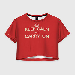 Женский топ Keep Calm and Carry On