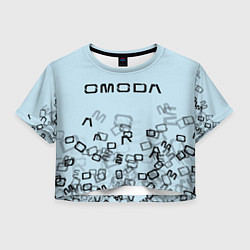 Женский топ Omoda letters pattern