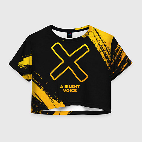 Женский топ A Silent Voice - gold gradient / 3D-принт – фото 1