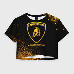 Женский топ Lamborghini - gold gradient