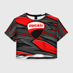 Женский топ Ducati - red stripes