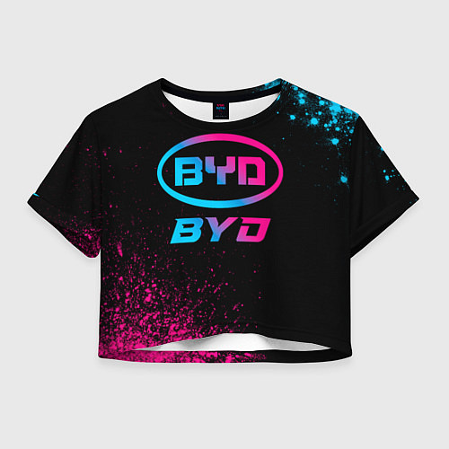 Женский топ BYD - neon gradient / 3D-принт – фото 1