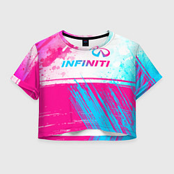 Женский топ Infiniti neon gradient style: символ сверху