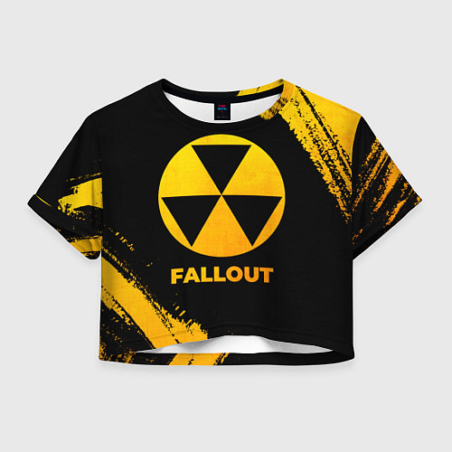 Женский топ Fallout - gold gradient / 3D-принт – фото 1