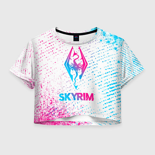 Женский топ Skyrim neon gradient style / 3D-принт – фото 1