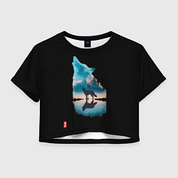 Женский топ Призрачная тень волка