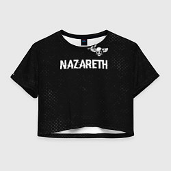 Женский топ Nazareth glitch на темном фоне: символ сверху