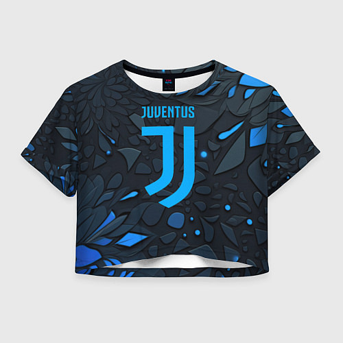 Женский топ Juventus blue logo / 3D-принт – фото 1